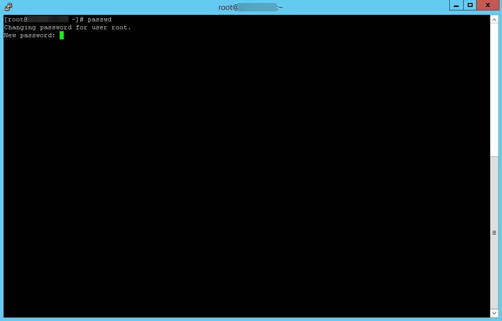 Cambio de contraseña de root 5