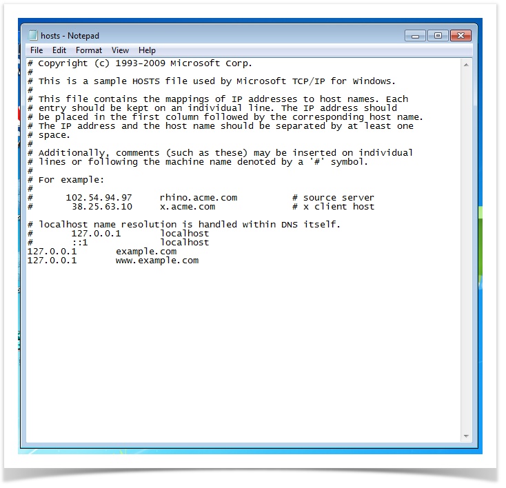 Archivo hosts 8
