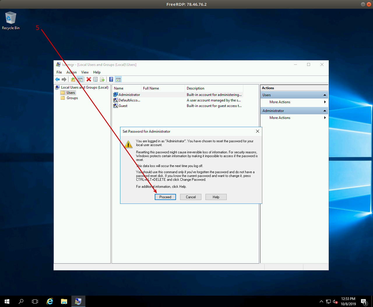 Alterar senha do Windows 6