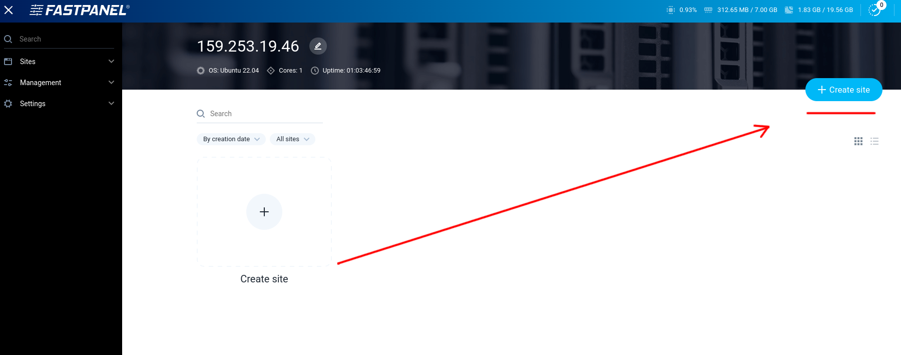 Adicionar domínio 1